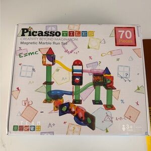Picasso Magnetic Marble Run Set - Multicolor (70 Pieces)